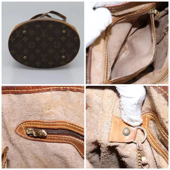 LOUIS VUITTON Monogram Bucket PM Shoulder Bag M42238 LV Auth 103423 - Picture 15 of 15